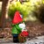VP Home Strawberry Gnome Solar Powered LED Outdoor Decor Garden Light Perspective: left