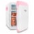 Cooluli Classic 10 Liter Portable Compact Mini Fridge - Pink Perspective: left