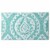 Kate Aurora 100% Cottoned Non Slip Bath Rug - 20 in. W x 32 in. L - Aqua Perspective: left