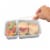 Bentgo® Plastic Meal Prep Two Compartment Containers - Silver Perspective: left