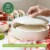 Chef Tacos Ceramic Tortilla Warmer, 8", Cream, Tortilla Holder Container Perspective: left