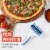 Chef Pomodoro Plastic Pizza Dough Roller (21 x 14.5 cm Prong Length 7 mm Teal) Perspective: left