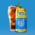 Liquid Death, Blueberry Buzzsaw Iced Tea, Blueberry Flavored Black Tea Perspective: left