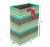 Seasonal Celebrations Whimsy Stripe Value Cub Gift Bag Perspective: left