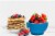 Bruntmor Red, Blue, Green, Yellow 20 Oz Ceramic Dessert Bowl Set Of 4 Perspective: left