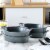 Bruntmor 8 x5  White Oval Porcelain Ceramic Pie Pan Set of 4 Perspective: left