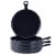 Bruntmor 8  Ceramic Appetizer Plates | Set of 4, Black | Serving Platter Perspective: left