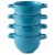 Bruntmor 24 Oz x 4 Soup Mug, Teal - French Onion Soup Crocks with Handles Perspective: left