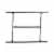 Hollywood Bed Frame Headboard & Footboard Bed Frame Twin/Full with 4-Glides Perspective: left