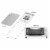 Compact Toaster Oven, White TO-621 Perspective: left