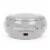Riptunes CD player Boombox- Portable Black Aux-In CD Boombox, AM/FM Radio- Silver Perspective: left