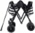 Creative Outdoor All-Terrain Folding Wagon - Black/White Perspective: left