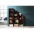Hodedah HID23 MAHOGANY 3 Shelf Bookcase Perspective: left