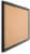 U Brands Cork Bulletin Board Black MDF Frame Perspective: left