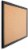 U Brands Cork Bulletin Board Black MDF Frame Perspective: left