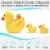 KOVOT Plush Mother Duck & 3 Quacking Baby Ducklings Perspective: left