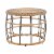 5-Pieces Wicker Rattan Outdoor Patio Set 2-Side Table Cushion Set, Beige Perspective: left