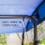 Outdoor 3-Person Patio Porch Swing Chair with Adjustable Canopy, Blue Perspective: left