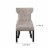 Alpine Furniture Manchester Set of 2 Wood Dining Side Chairs in Light Grey-Black Perspective: left
