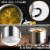 Cook N Home Professional Sauce Pot Stockpot Saucier Casserole Pan with Lid, 5 QT, Silver Perspective: left