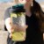 reCAP® Mason Jars Lid POUR cap | Wide Mouth | Black/Aqua Perspective: left