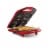 Holstein Housewares 4-Section Heart Shaped Waffle Maker Red Perspective: left