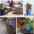Bloem SP1000 Saturn Indoor Outdoor 10 Inch Planter Pot w/ Attached Saucer, Black Perspective: left