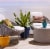 Bloem Ariana 10 In. Plastic Self Watering Burnt Red Planter AP1013 Perspective: left