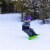 Lucky Bums 95cm Youth Kids Plastic Snowboard with Adjustable Bindings, Green Perspective: left