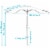 Sunnydaze 9 ft Aluminum Patio Umbrella with Tilt and Crank - Red Perspective: left