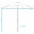 Sunnydaze 7.5 ft Aluminum Patio Umbrella with Tilt and Crank - Blue Perspective: left