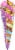 Popcornopolis® Unicorn Popcorn Lemon & Berry Flavored Indulgent Popcorn Cone Perspective: left