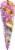 Popcornopolis® Unicorn Popcorn Lemon & Berry Flavored Indulgent Popcorn Cone Perspective: left