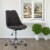 Techni Mobili Armless Desk Chair in Black Perspective: left