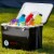 ENGEL 19 Qt Air Tight Dry Box & Insulated Ice Cooler with Shoulder Strap, Black Perspective: left