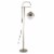 Zuo Waterloo Floor Lamp in White and Brushed Brass Perspective: left