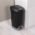 Sterilite 12.6 Gallon Locking Lid Step On Kitchen Wastebasket Trashcan, 2 Pack Perspective: left