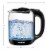 Chefman Electric Glass Kettle - Clear/Black Perspective: left