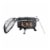Peaktop Round Steel Wood Burning Fire Pit in Black - Teamson Perspective: left
