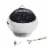 Teamson Home Outdoor Round Concrete Base BBQ Grill Wood Burning Fire Pit, Gray Perspective: left