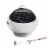 Teamson Home Outdoor Round Concrete Base BBQ Grill Wood Burning Fire Pit, Gray Perspective: left