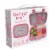 Bentgo Kids Durable & Leak Proof Pink Dots Children's Lunch Box - Gray Perspective: left