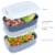 Bentgo® Classic Stackable Lunch Box - Slate Perspective: left