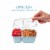 Bentgo® Prep 2 Compartment Snack Container - Sky Blue Perspective: left