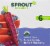 Sprout Organic Purple Carrot Apple Blueberry Stage 2 Baby Food Perspective: left
