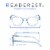 Readerest Light Blue Round Reading Glasses, Anti Glare, Anti Eyestrain, UV Protection Perspective: left