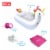 Kidzlane Unicorn Pool: Inflatable Kiddie Pool w/Toys & Pump | 43”x32”x28” Perspective: left