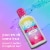 hello Unicorn Splash Fluoride Kids Mouthwash in Bubble Gum Natural Flavor Perspective: left