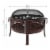 Sunnydaze 30" Fire Pit Steel with Pheasant Hunting Design and Spark Screen Perspective: left
