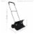 CASL Brands 26 in Aluminum and Polypropylene Adjustable Rolling Snow Pusher Perspective: left